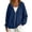 18# Navy, variant on Oversized Zip Up Hoodie For Women Casual Long Sleeve With Pockets Sweatshirts Fall Winter Track Jackets