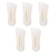 thumbnail image 1 of 5 pares de calcetines de mujer con dedos transpirables de verano calcetín transparente ultrafino calcetines de barco elásticos invisibles calcetines de barco cómodos, 1 of 5