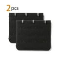 thumbnail image 2 of INSPIRE CHIC Rallonges de Soutien-Gorge pour Femmes à 3 Crochets 3 Rangées Bretelle de Soutien-Gorge Extensible Boucle Crochets Bande de Soutien-Gorge Noir 2, 2 of 5