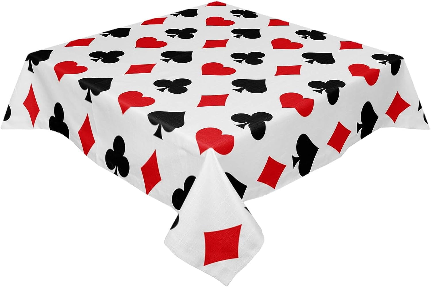 Tablecloth Poker Game Themed WrinkleFree Table Cloth Cover Las Vegas