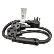 886610 Dryer Splitter, NEMA 14-30 Male Plug to 14-30 ＆ 10-30 Female Receptacle, Dryer 4-Prong 30 AMP Y Adapter Cord