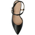 thumbnail image 5 of Journee Womens Scipio Crossover Ankle Strap Pointed Toe Pumps, Widths Available, 5 of 9