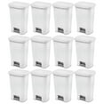 thumbnail image 1 of Sterilite 11.9 Gal Rectangle Step On Trash Kitchen Wastebasket, (12 Pack), 1 of 9