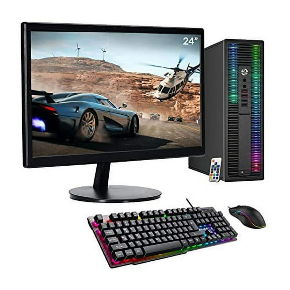 Pre-Owned HP ProDesk Desktop 24" Monitor, Core i5, 16GB, 512GB SSD
