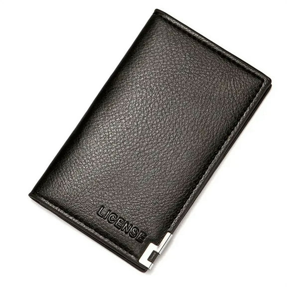 IWANTIT Simple Slim Card Holder, Mini Faux Leather Card Case For ID Card & Credit Card