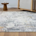 thumbnail image 3 of 5' x 8' Gray and Ivory Abstract Area Rug, 3 of 11