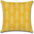 thumbnail image 2 of Pillow Covers 18x18 Set of 4, Modern Sofa Throw Pillow Cover, Decorative Home Outdoor Linen Fabric Geometric Pillow Case for Couch Bed Car 45x45cm, Yellow, 2 of 6