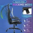 thumbnail image 5 of YRLLENSDAN Ergonomic Gaming Chair for Adults PC Gaming Chair Heavy Duty Gaming Chair Video Game Chair Reclining Gaming Chair Comfy Computer Chair with Headrest and Lumbar Support,Blue, 5 of 9