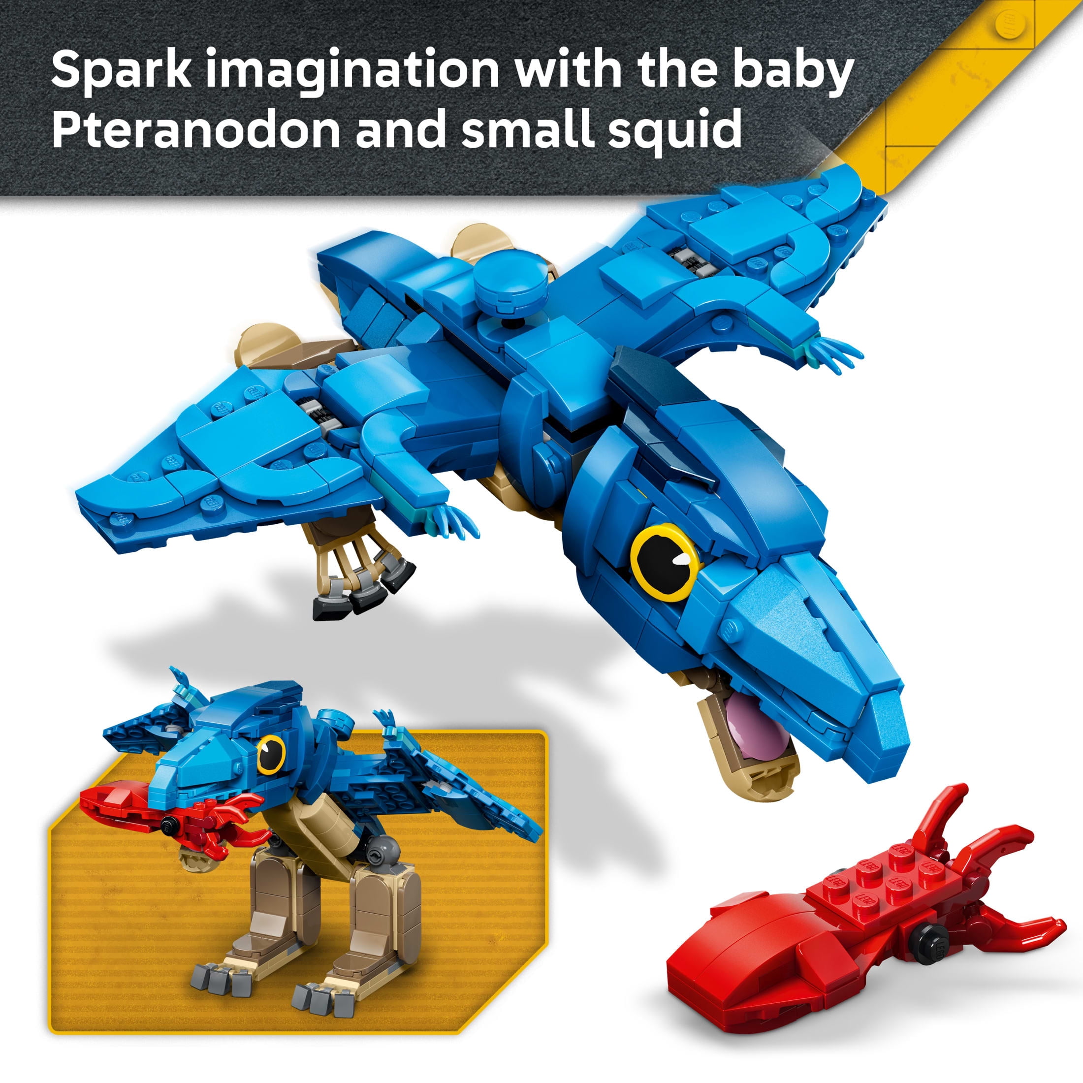 LEGO Jurassic World Baby Dinosaur: Pteranodon - Building Toy for Boys & Girls, Ages 7+ - Posable Dinosaur Toy - Gift for Kids' Birthdays - 77977