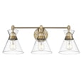 thumbnail image 6 of Golden Lighting Malta 3-light Vanity in Brushed Champagne Brass, 6 of 7