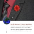 thumbnail image 3 of Qarigey Broches Corsage Lapel Pin hecho a mano Insignias de boda Stick Trajes Decoraciones Hombres Boutonniere Favor Chaquetas Accesorios Accesorios de disfraces tipo 14 Qarigey  AP010212-14, 3 of 6