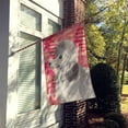 thumbnail image 2 of Grey Standard Poodle Love House Flag, 2 of 4