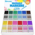 thumbnail image 1 of Ellinjan 288 Count Washable Markers Bulk, 12 Assorted Colors, Fine Line Colored Marker with Conical Tip, Washable Markers for Kids, Bulk M, 1 of 7