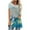 Gray, variant on Fesfesfes Woman Tops Women's Summer Round Neck Loose Tops Casual Print Short Sleeve Blouse Womens Short Sleeve Workout Tops 4(S)