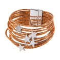 thumbnail image 4 of Pulsera rígida para niña, de aleación, , , ideal para fiestas y como accesorio versátil. Champán, 4 of 8