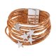 thumbnail image 4 of Pulsera tipo brazalete para niña, pulsera apilable, artículos para fiestas, multifuncional . Champán, 4 of 8