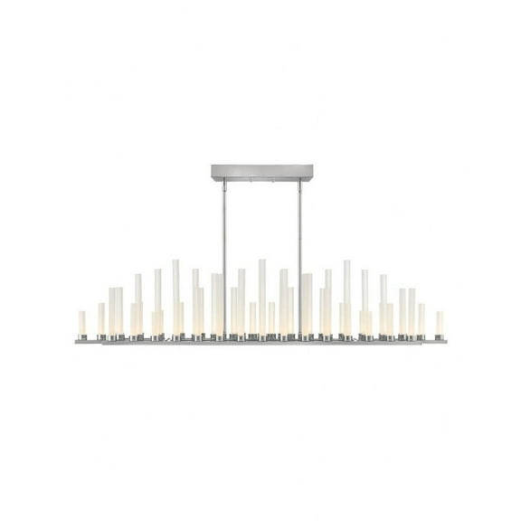 Fredrick Ramond Fr46108 Trinity 50 Light 48" Wide Led Linear Chandelier - Nickel
