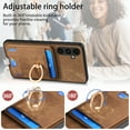 thumbnail image 5 of ELEHOLD Leather Case for Samsung Galaxy A53 5G Magnetic Detachable Card Holder Magnetic 2 in 1 Wallet Case with Ring Holder Kickstand Compatible with Mag Safe Shockproof Cover,brown, 5 of 8