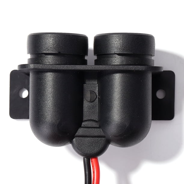 Adaptador Enchufe de encendedor de cigarrillos para automóvil 12V Toma de corriente dual impermeable Accesorios para autos y motos