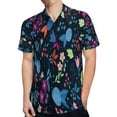 thumbnail image 4 of High Quality Hawaiian Shirts for Men Short Sleeve Aloha Beach Shirt Floral Summer Casual Button Down Shirts Blouses 9BKUNH, 4 of 7