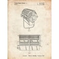 thumbnail image 2 of Borders, Cole 12x14 White Modern Wood Framed Museum Art Print Titled - PP961-Vintage Parchment Mole-Richardson Film Light Patent Poster, 2 of 4