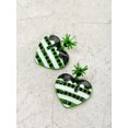 thumbnail image 4 of Way to Celebrate Halloween Green Slime Heart Earring, 1 Pair, Female, 4 of 4