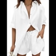 thumbnail image 1 of Conjunto de Chándal de 2 Piezas para Mujer, de Verano, con Top de Corta y Pantalones Cortos. M, 1 of 9