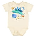thumbnail image 3 of Inktastic Stegosaurus Space Dinosaur with Stars and Planet Boys or Girls Baby Bodysuit, 3 of 5
