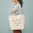 thumbnail image 3 of CafePress - Caffeine Molecule Tote Bag - Unisex Canvas Tote Bag, Beige, 1-Piece, 3 of 7