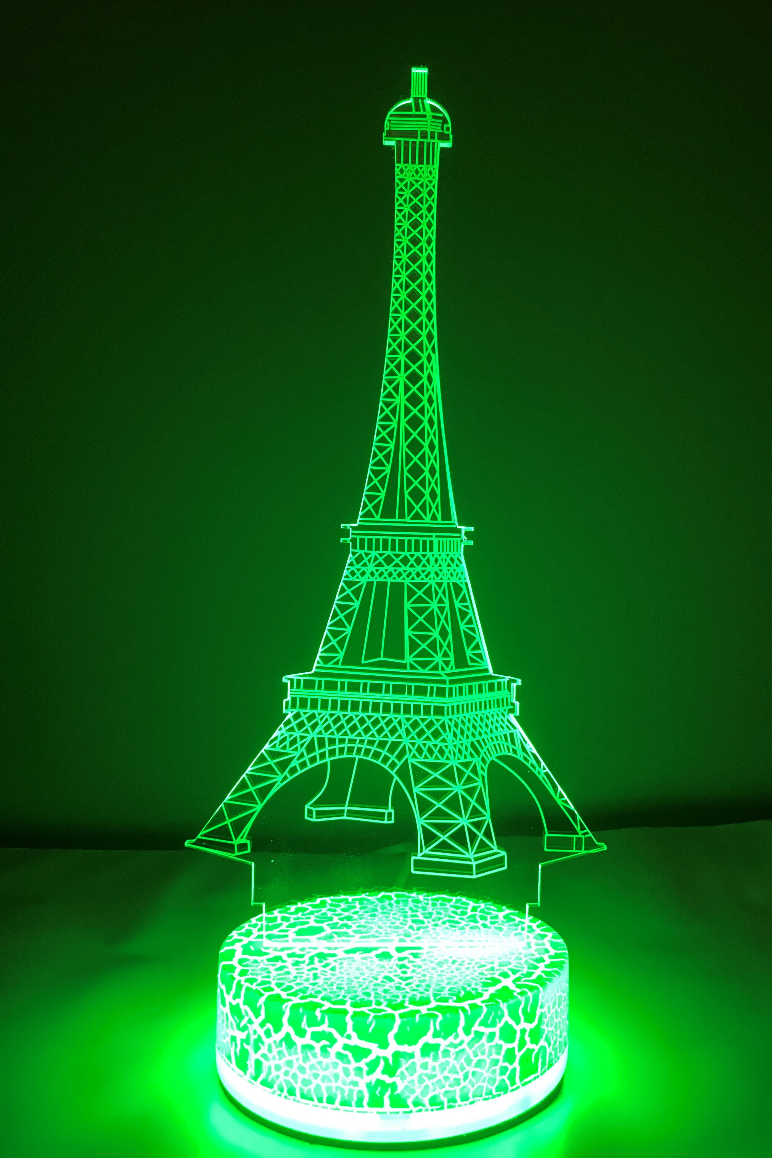 eiffel tower 3d illusion lamp