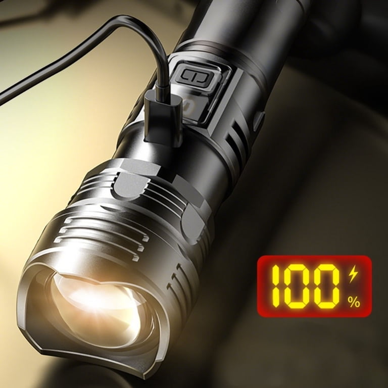 18650 usb rechargeable flashlight UltraFire C15S Tactical Only Flashlight / 2600mAh ensuring top Ultra Bright LED Flashlight, USB