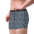 thumbnail image 2 of Yiaed Small White Flowers Print Men's Soft Cotton Boxer Shorts Breathable Boxers Underwear Moisture-Wicking Underwear Stretch Boxer Briefs for Man-X-Large, 2 of 5