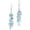 #3-Blue, variant on Natural Tumbled Stones Earrings for Women, Reiki Healing Crystal Long Dangle Hook Eardrop