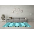 thumbnail image 3 of Ahgly Company Indoor Rectangle Abstract Light Blue Contemporary Area Rugs, 7' x 9', 3 of 4
