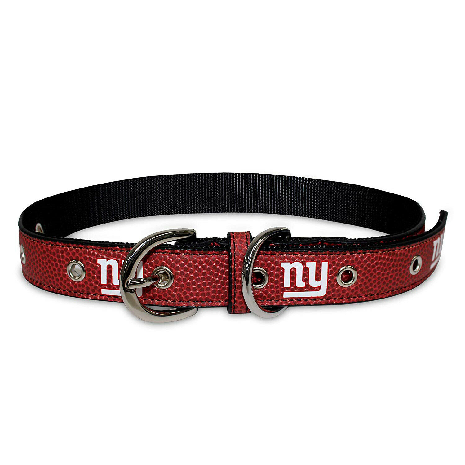 Pets First NFL New York Giants Best Dog Collar NFL Signature PRO PVC-Leather Premium - Medium