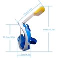 thumbnail image 2 of Masque de Snorkeling 180° Caméra d'Action Compatible Masque de Natation (Bleu) S/M, 2 of 5