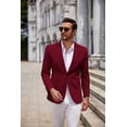 thumbnail image 5 of COOFANDY Men's Lightweight Two Button Knit Blazer - Casual Sport Coats Suit Jacket, 5 of 11