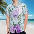 thumbnail image 5 of High Quality Hawaiian Shirts for Men Short Sleeve Aloha Beach Shirt Floral Summer Casual Button Down Shirts Blouses JOYLK6, 5 of 7