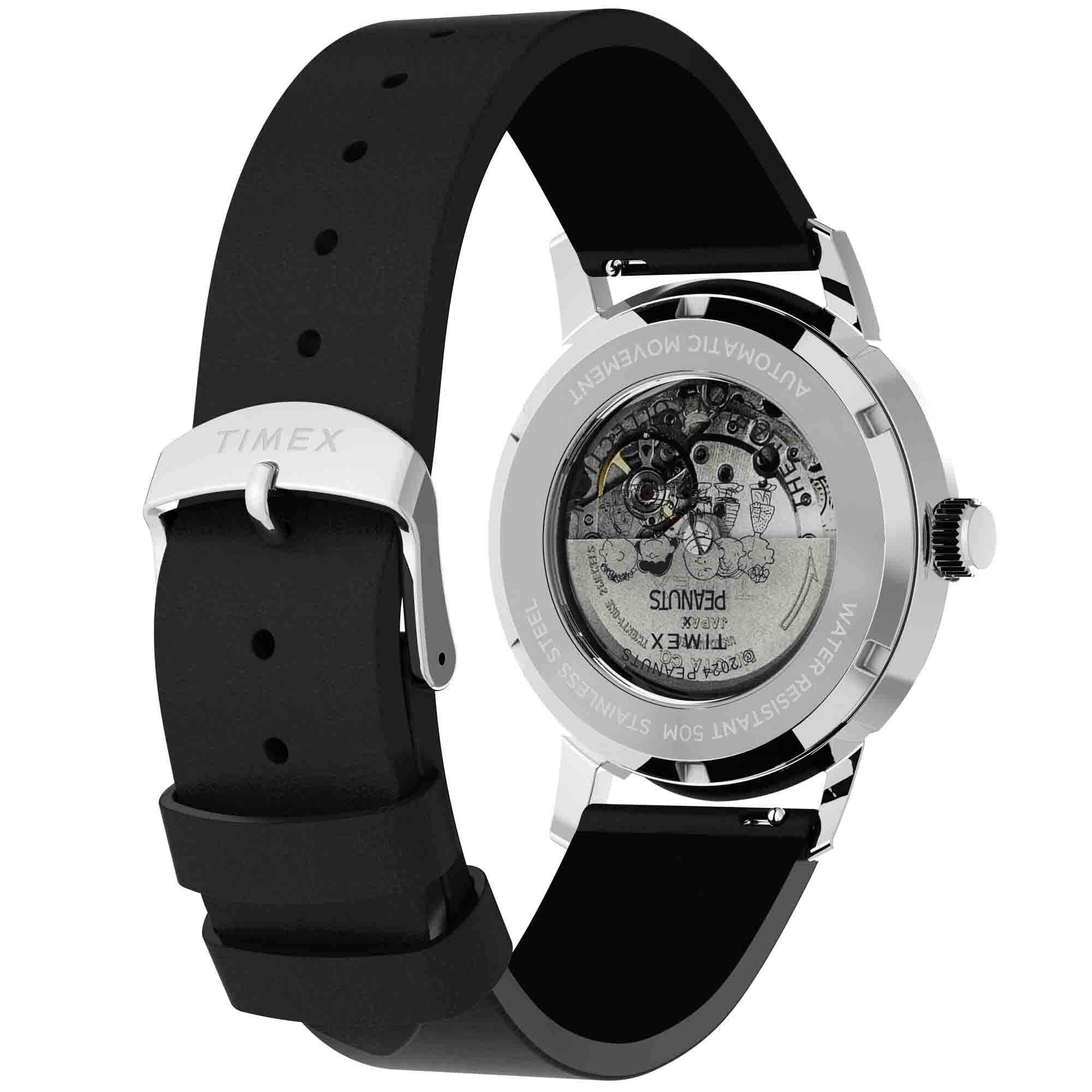 Timex Marlin Automatic x Peanuts Sketch Snoopy 40mm Silver Timex Marlin Automatic x Peanuts Sketch Snoopy 40mm Silver