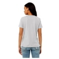 thumbnail image 4 of Ladies' Relaxed Jersey Short-Sleeve T-Shirt - SOLID ATHLTC GRY - S, 4 of 6