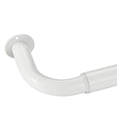 thumbnail image 1 of Room Darkening Curtain Rod Wrap Around Design Extra-Thick 1-Inch Diameter Single Drapery Rod Extendable Metal Rod Set For The Blackout Curtains And Sheer (White 28-48""), 1 of 4