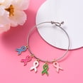 thumbnail image 3 of 30 Pcs Alloy Orange Enamel Ribbon Pendants Awareness Charms Pendants DIY Accessories, 3 of 5