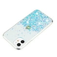 thumbnail image 3 of Luminous Case for iPhone 11, Glow in the Dark Fluorescent Glitter Case for Women Girls, Bling Sparkle Lightweight Slim Shockproof Protective Phone Cover for iPhone 11, Blue, 3 of 6