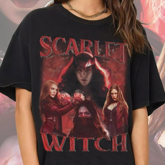 scarlet witch shirt vintage 90s style, Unisex-Shirts