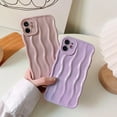 thumbnail image 3 of Compatible with iPhone 11 Case,Cute 3D Water Ripple Pattern Curly Wave Frame Soft TPU Back Full Body Screen Camera Protective Cover Bumper Shockproof case for Women and Girls-Pink, 3 of 13
