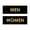 Black Gold, variant on Basic Men Women Sign Set (Walnut) - Small