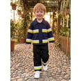 thumbnail image 6 of RUINIXCW Kids Fireman for Boys Long Sleeve Jacket and Suspender Pants Firefighter Outfits Cosplay Halloween, 6 of 8