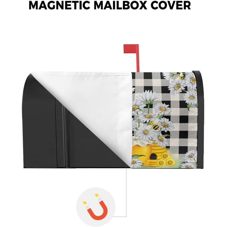 Sweet Gnome Spring Mailbox Cover – Magnetic Decorative Wrap For Standard Mailboxes, 21x18 Inch Outdoor Garden Décor