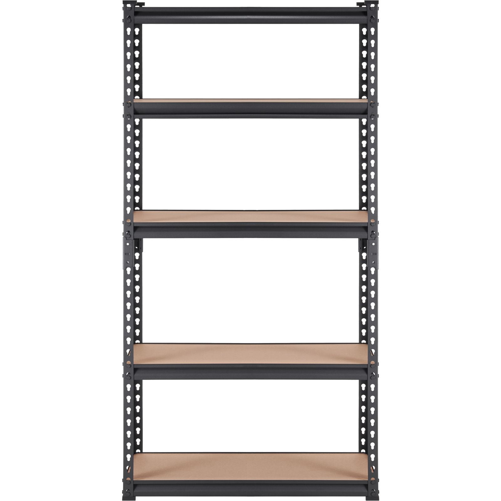 Storage Shelving Unit, 5-Tier Adjustable, 2000 lbs Capacity, Heavy Duty Garage Shelves Metal Organizer Utility Rack, Black, 30" L x 12" W x 60" H for Kitchen Pantry Basement Bathroom Laundry
