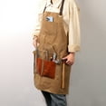 thumbnail image 2 of Waxed Canvas Apron for Men Women with Large Pockets, Garden BBQ Tool Bag Apron Juzar Tapal Collection, 2 of 2
